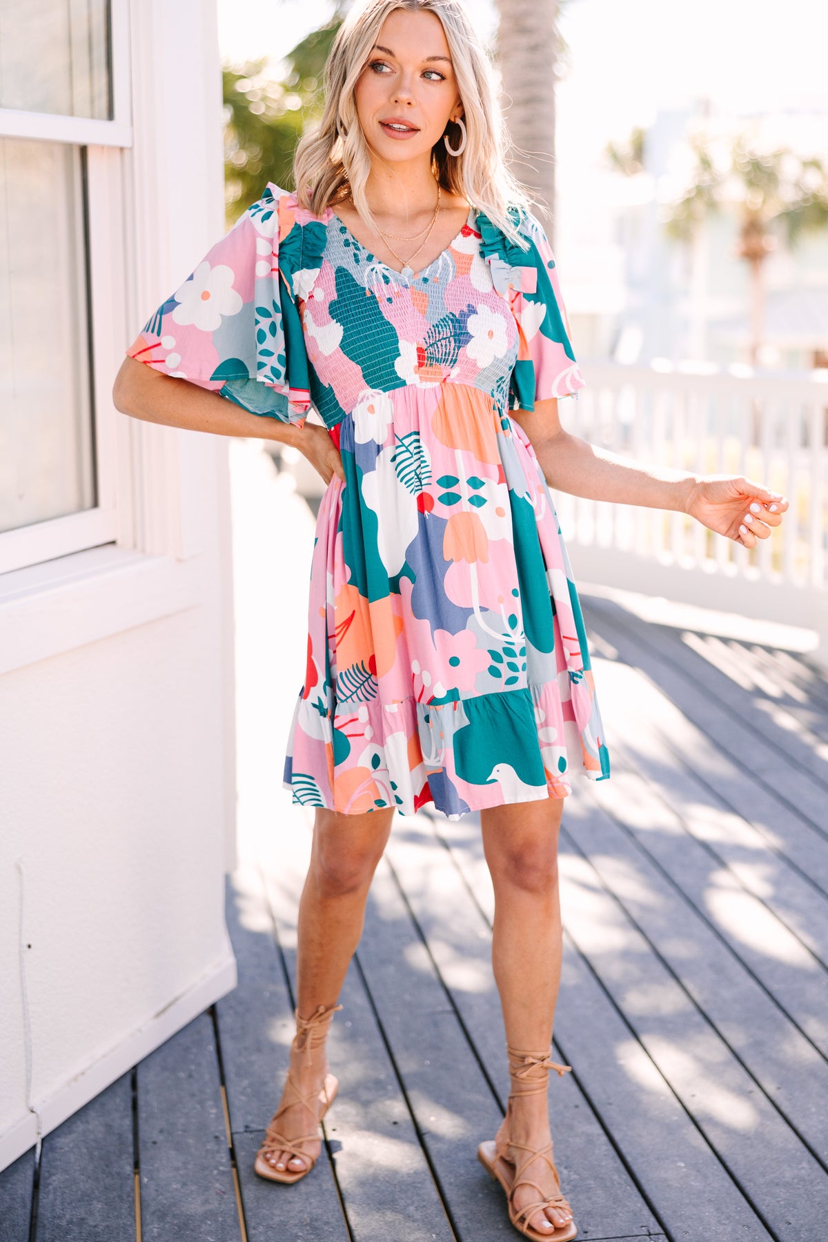 Find Your Way Mauve Pink Abstract Dress – Shop the Mint
