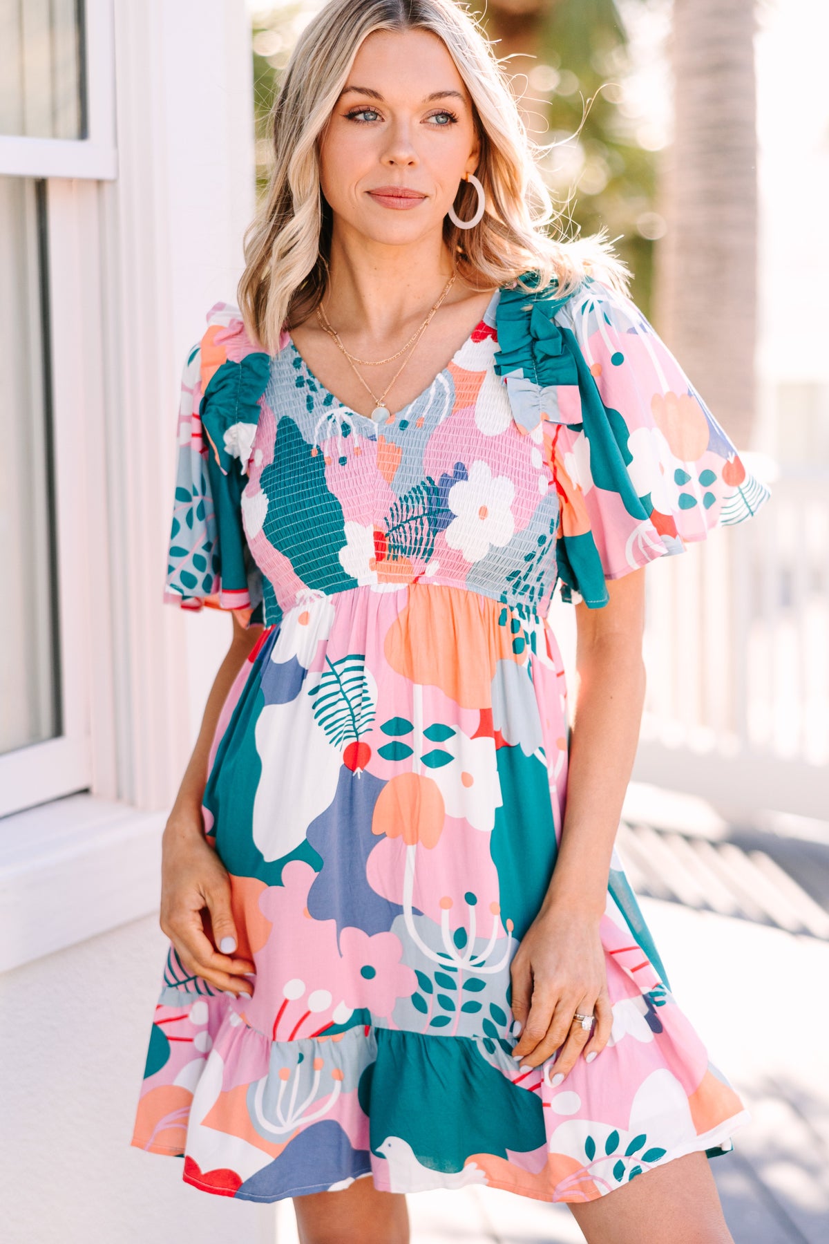 Find Your Way Mauve Pink Abstract Dress – Shop the Mint