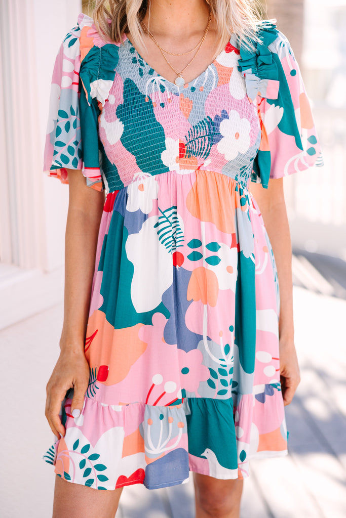 Find Your Way Mauve Pink Abstract Dress – Shop the Mint