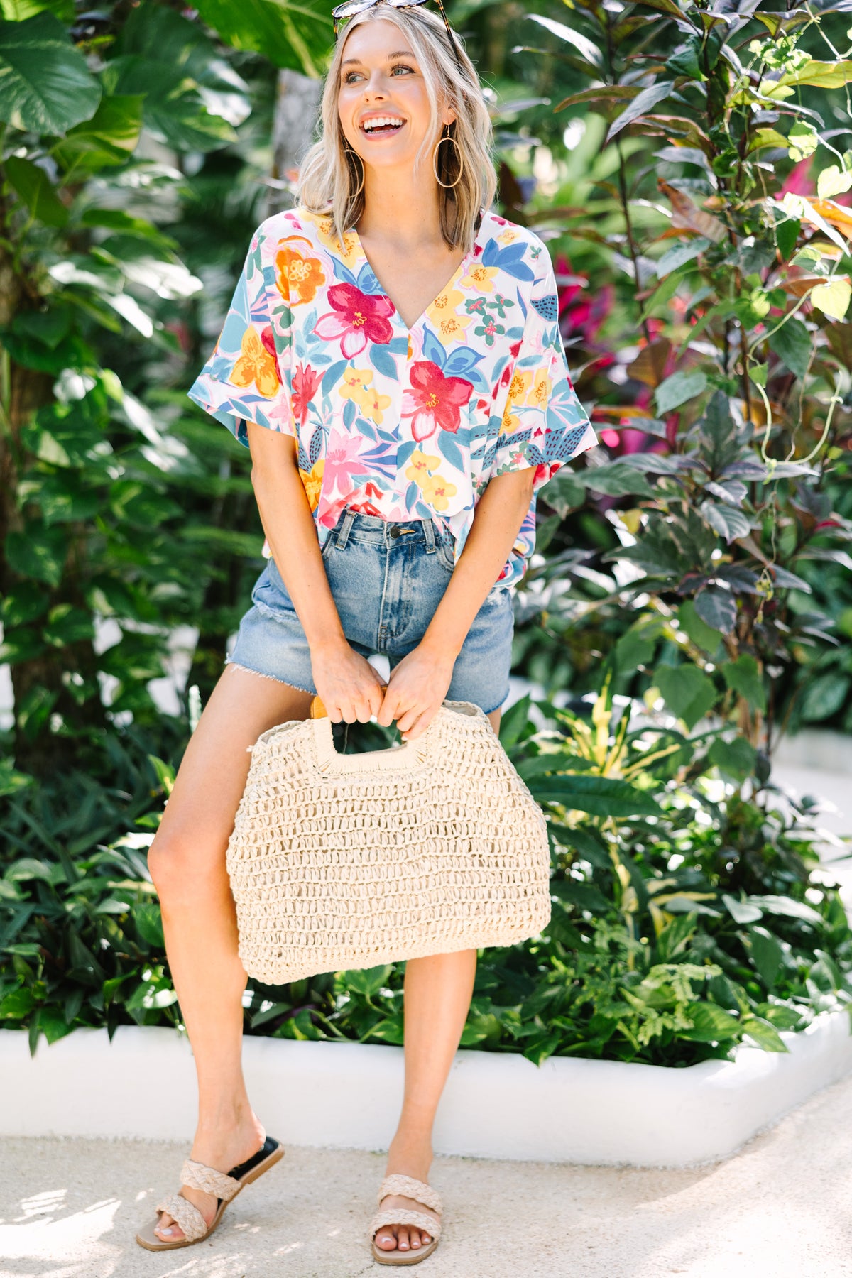 Saved For Later White Floral Top – Shop the Mint