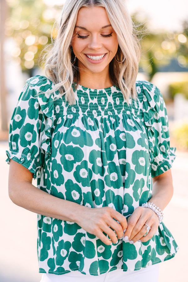 In A Dream Green Floral Blouse – Shop the Mint