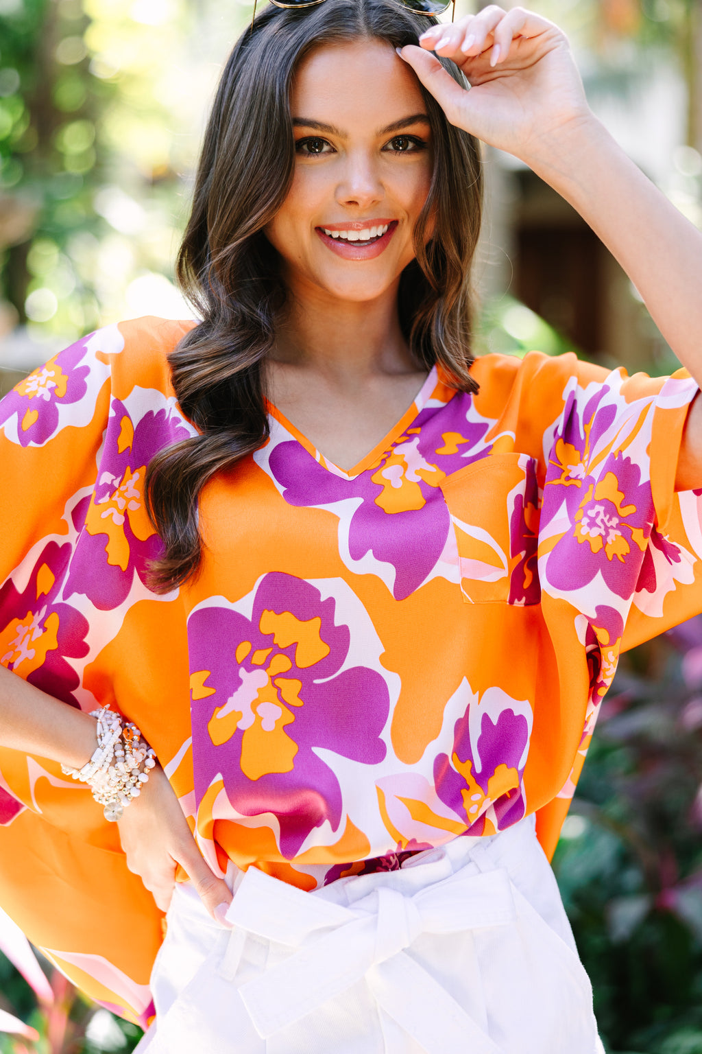 Sunny Days Orange Floral Top – Shop The Mint