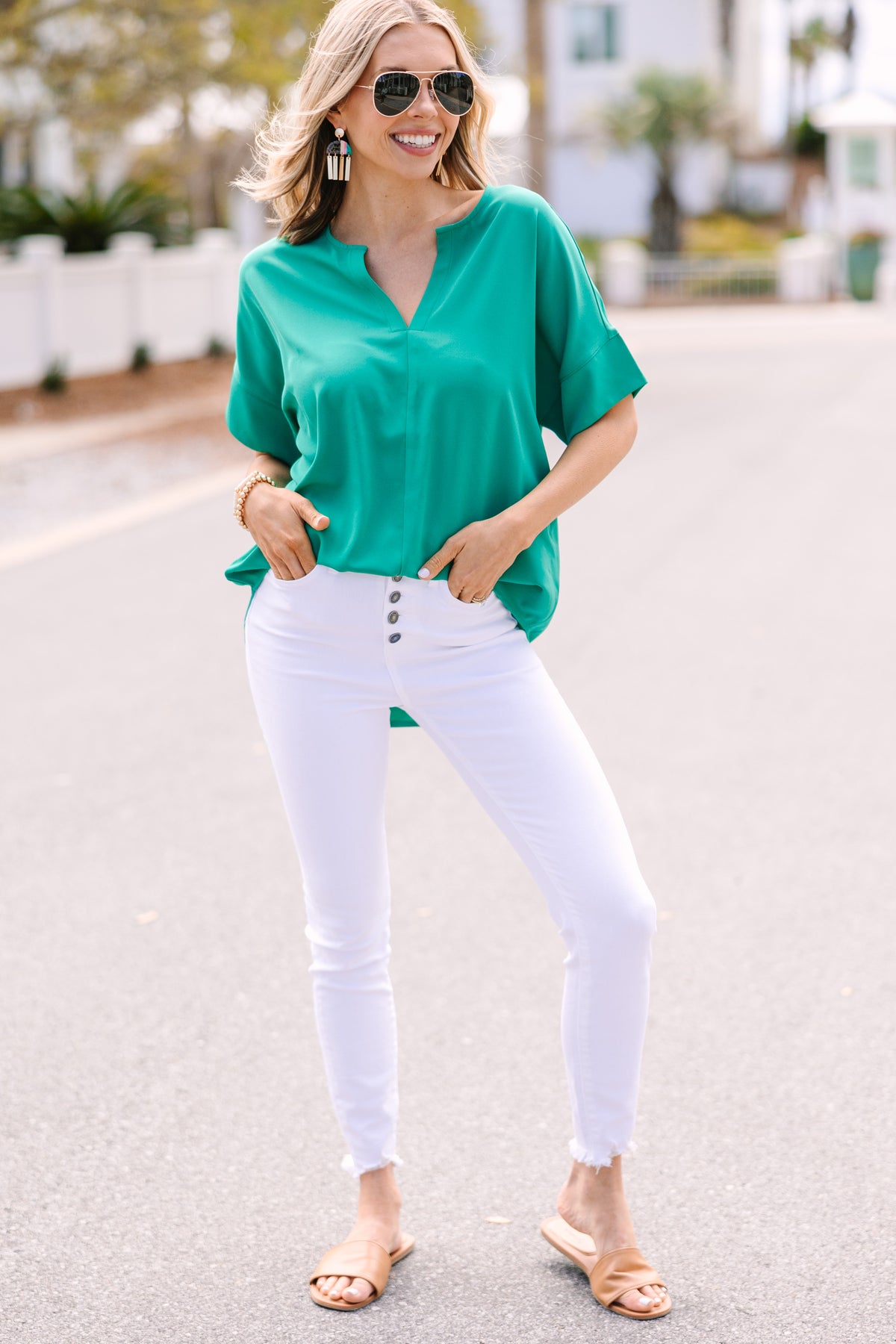 This Is Why Kelly Green Top – Shop the Mint