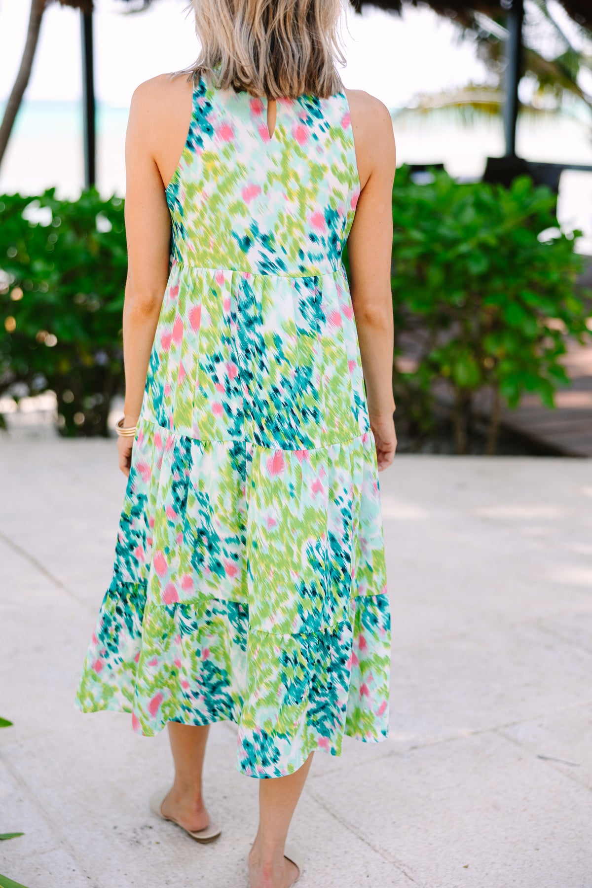Sienna | Modern Flow Abstract Midi Dress main image 0
