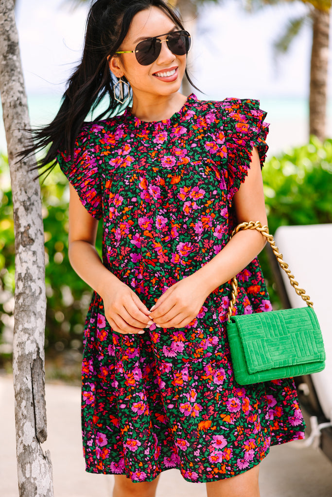 Make My Day Black Floral Babydoll Dress – Shop the Mint