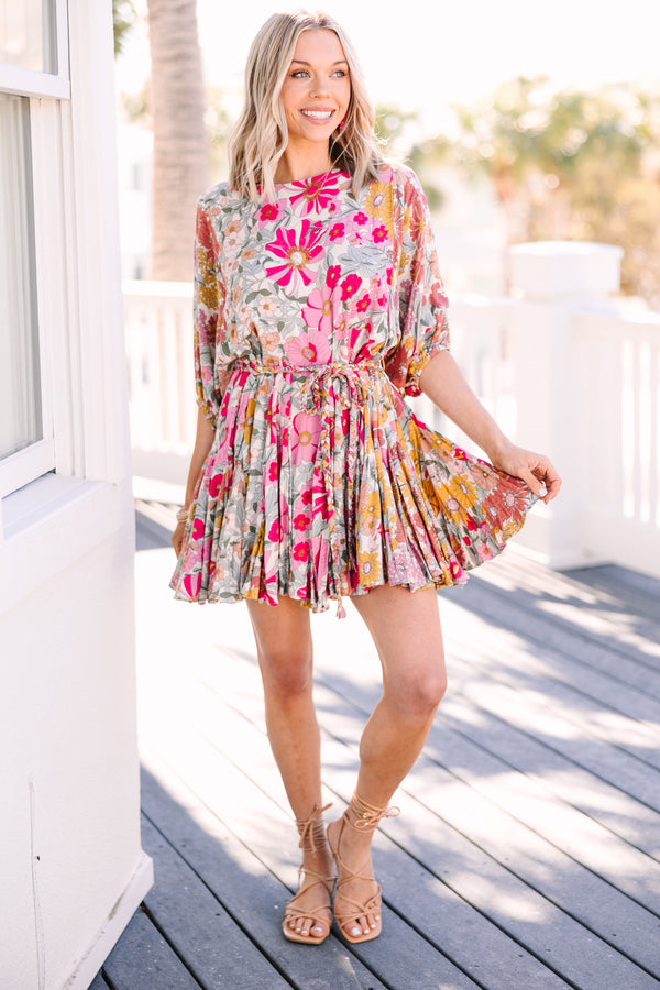 Show Your Love Pink Floral Dress