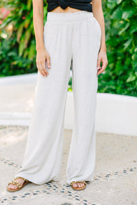 Linen Pants - Taupe