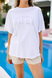 Wifey White Graphic Tee