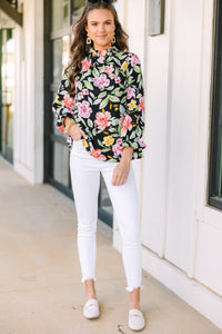 cute floral blouse