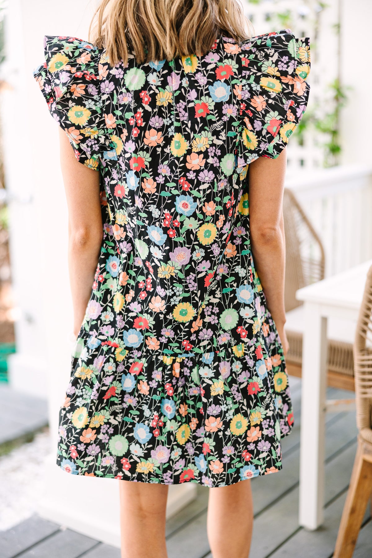Story Of My Life Black Ditsy Floral Babydoll Dress – Shop the Mint
