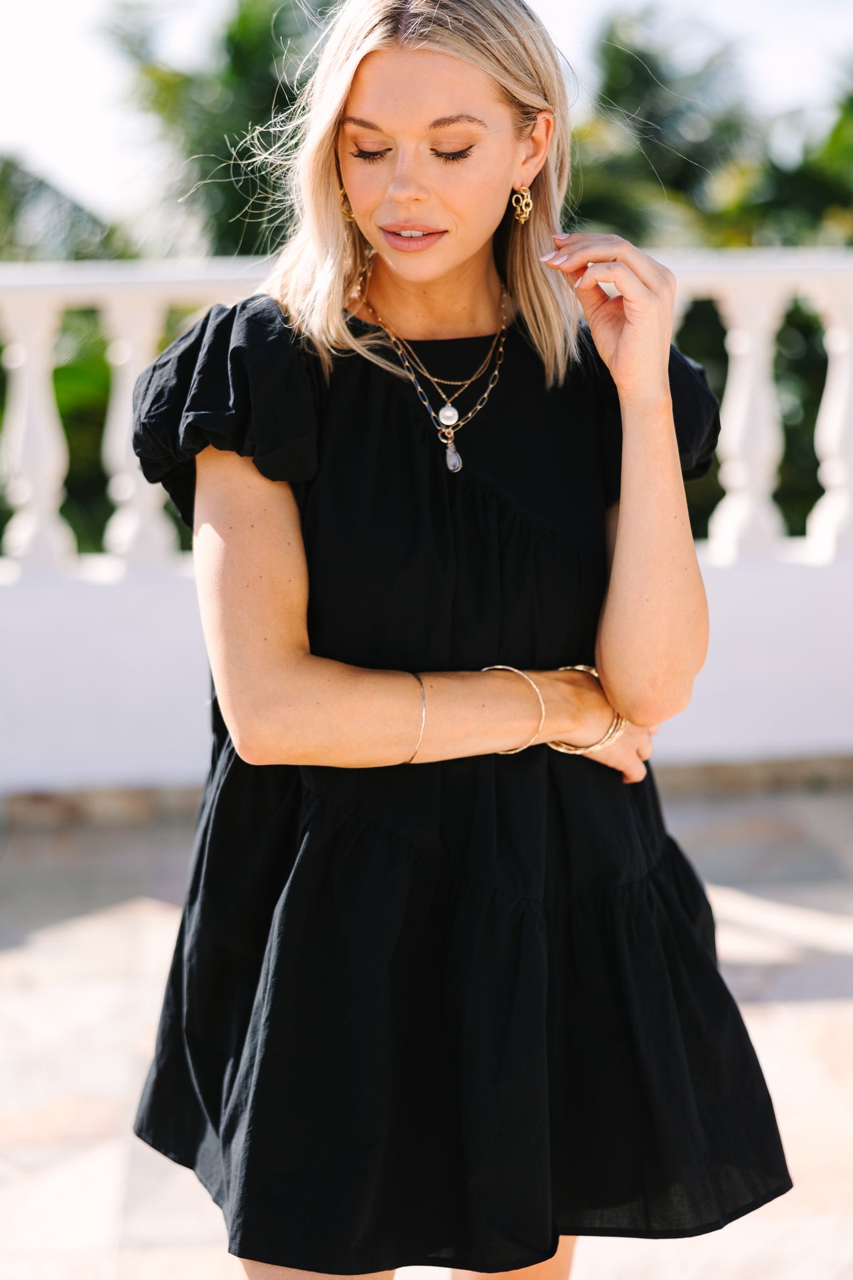 Stay At The Top Black Babydoll Dress – Shop the Mint