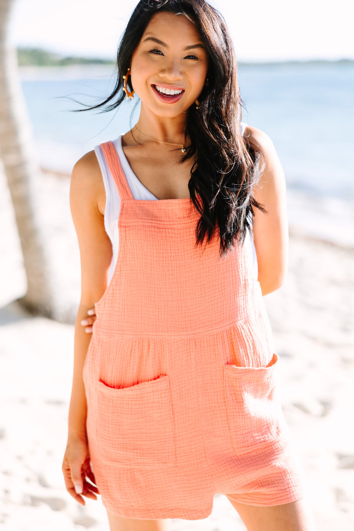 Let It All Go Burnt Orange Cotton Overalls – Shop the Mint