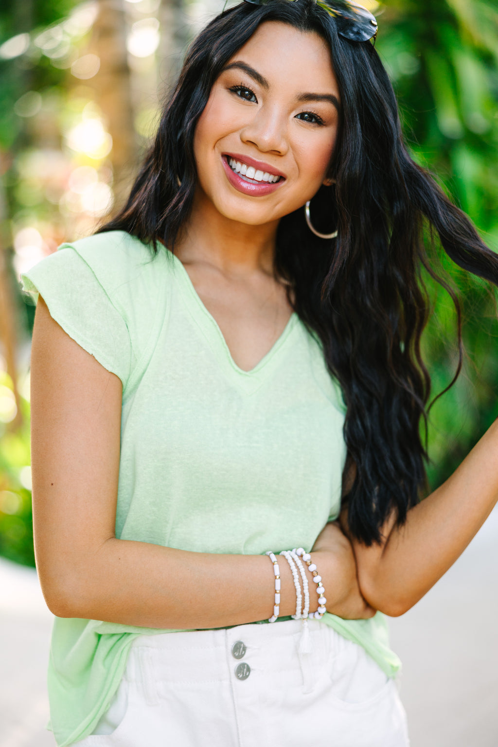 All Around Town Lime Green Top – Shop the Mint