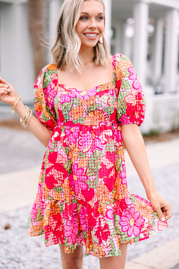 No Questions Asked Pink Floral Babydoll Mini Dress Shop the Mint No Questions Asked Pink Floral Babydoll Mini Dress Shop the Mint