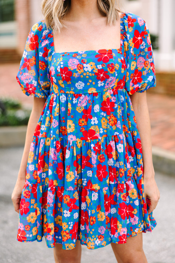 All In A Dream Blue Floral Babydoll Dress – Shop the Mint