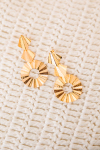 Treasure Jewels: Triple Ivy Gold Drop Earrings