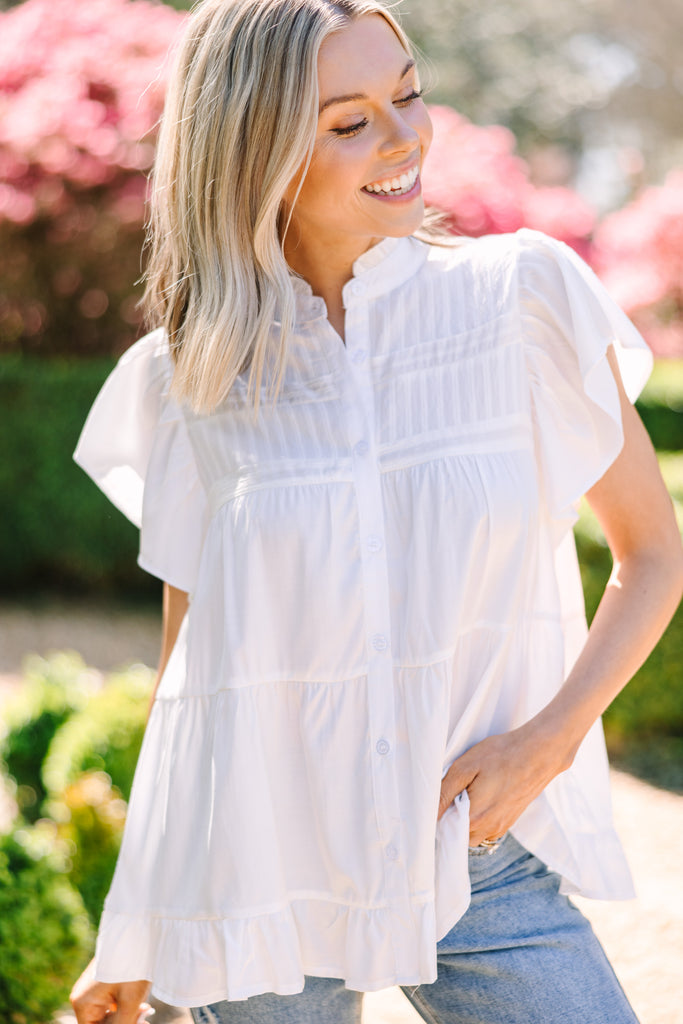 Better Off Together Ivory White Blouse – Shop the Mint