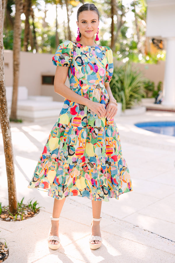 All The Fun Yellow Multi Abstract Midi Dress – Shop the Mint All The Fun Yellow Multi Abstract Midi Dress – Shop the Mint