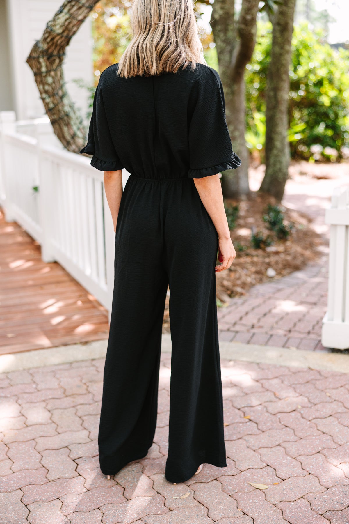 Jasmine Wide-leg Jumpsuit - Black