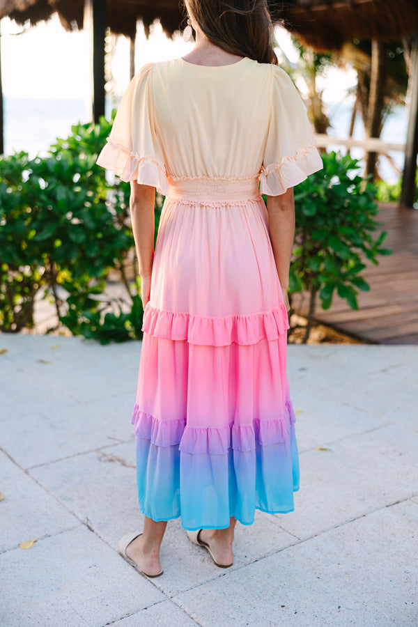 Into The Sunset Pink Ombre Midi Dress Shop the Mint Into The Sunset Pink Ombre Midi Dress Shop the Mint