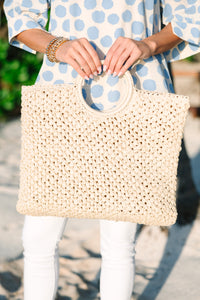 natural straw tote bag with tassels