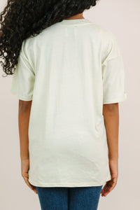 Girls: Sage Green Oversized Tee