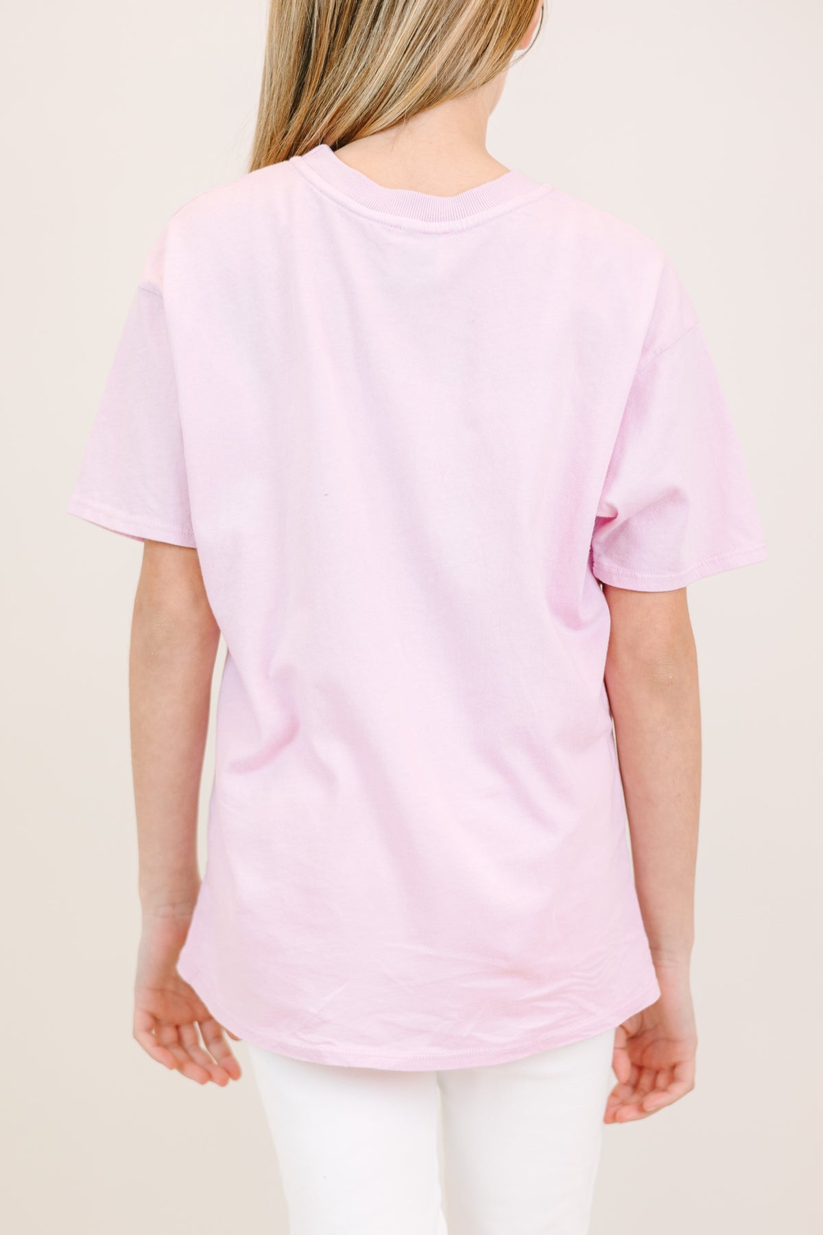 Lilac Smiley Check Adult Oversized Tee main image 0