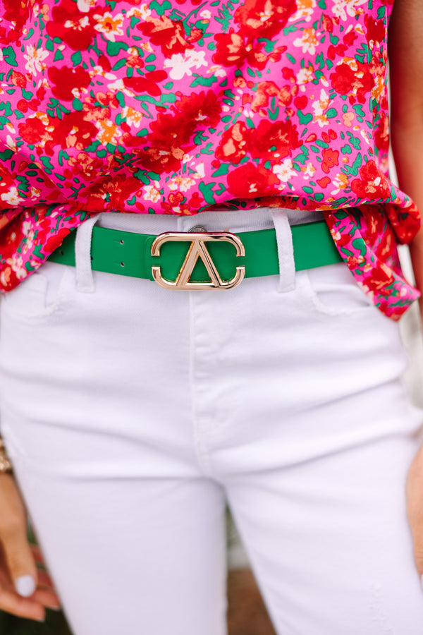 Bright Days Ahead Kelly Green Belt – Shop the Mint