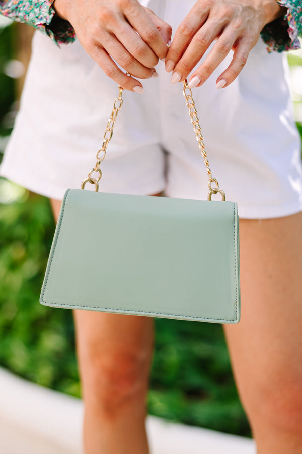 Fashion Spring Accessories Woman Girl Holding Small Mint Green Handbag  Stock Photo by ©Pinkyone 550362302