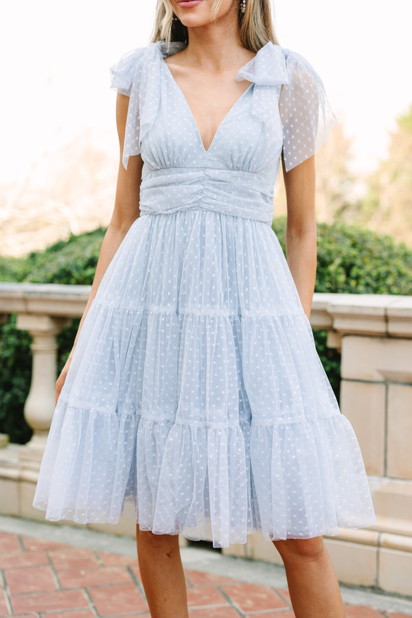 Think About Me Light Blue Swiss Dot Dress Shop the Mint Think About Me Light Blue Swiss Dot Dress Shop the Mint