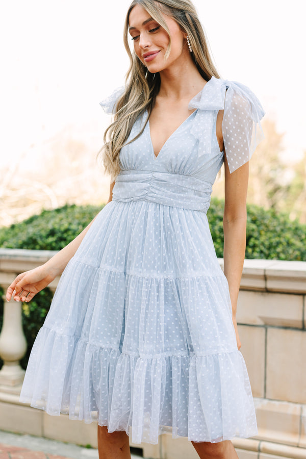 Think About Me Light Blue Swiss Dot Dress Shop the Mint Think About Me Light Blue Swiss Dot Dress Shop the Mint