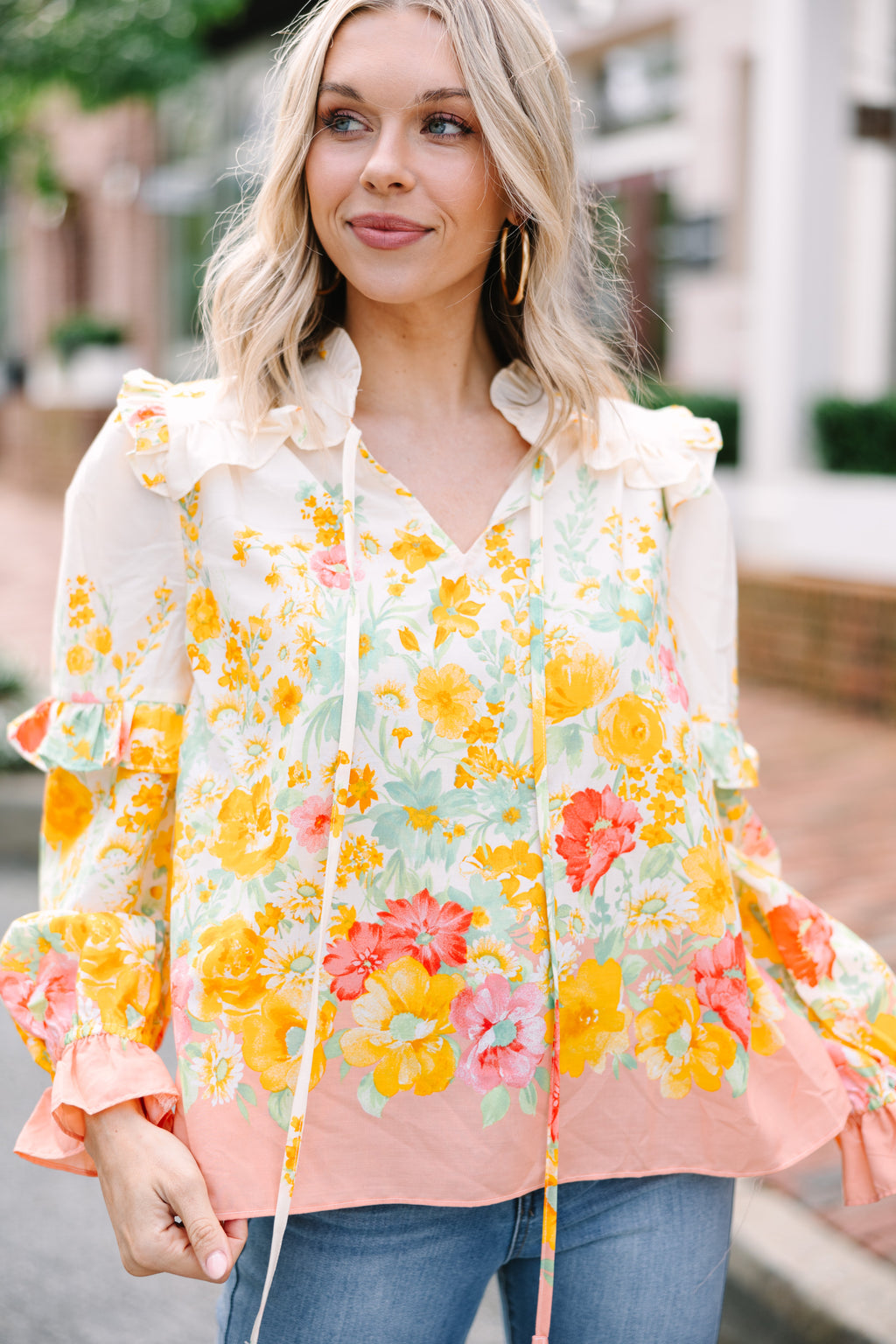 Feel The Joy Yellow Floral Blouse – Shop the Mint