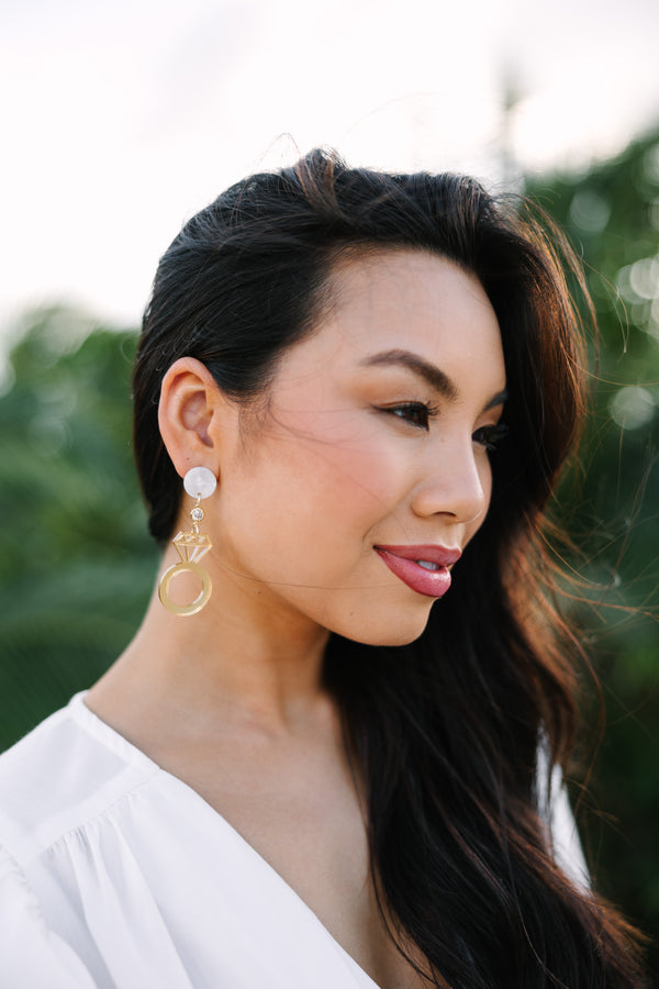 Taylor Shaye Designs: Put A Ring On It Drop Earrings