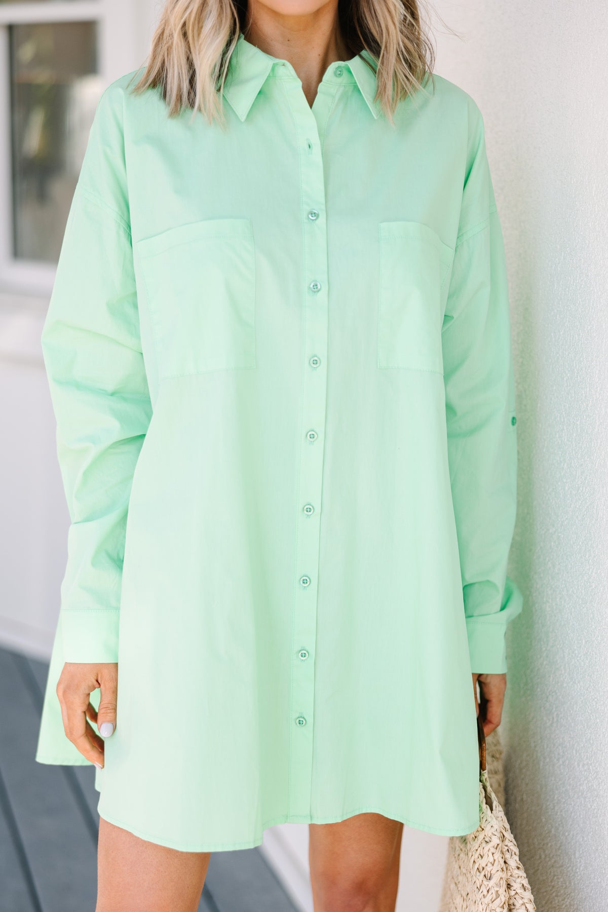 All Good Things Mint Green Shirt Dress – Shop the Mint