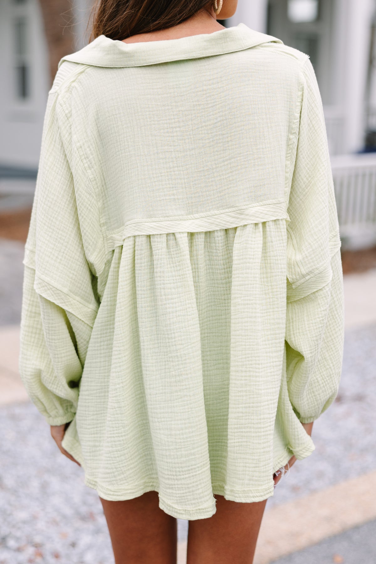 Love Life Melon Green Babydoll Top Shop the Mint