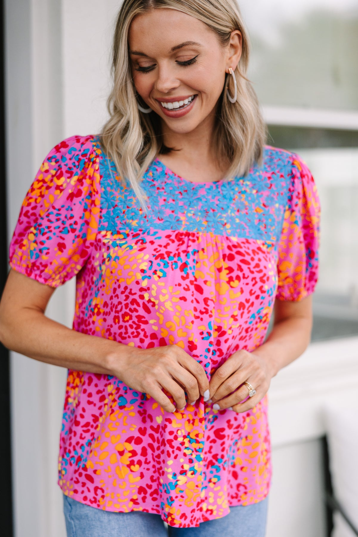 Ready For It Pink Leopard Blouse – Shop the Mint