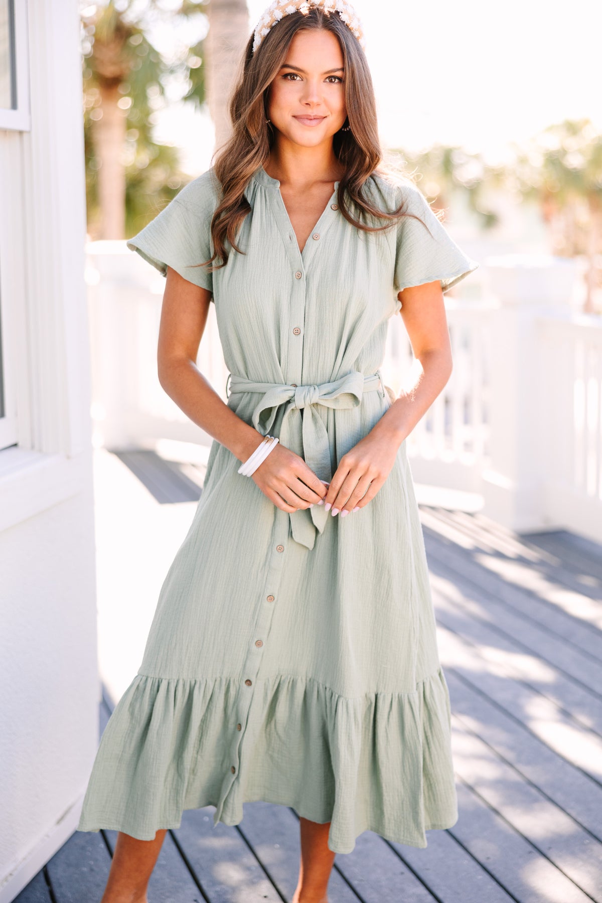 This Is The Day Mint Green Gauze Midi Dress – Shop the Mint