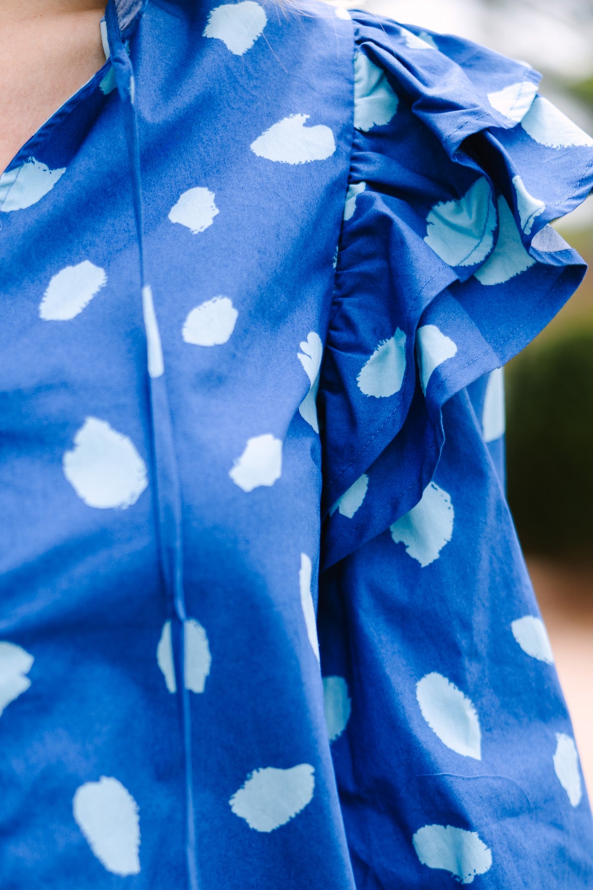 Protect Your Heart Navy Blue Spotted Dress – Shop the Mint
