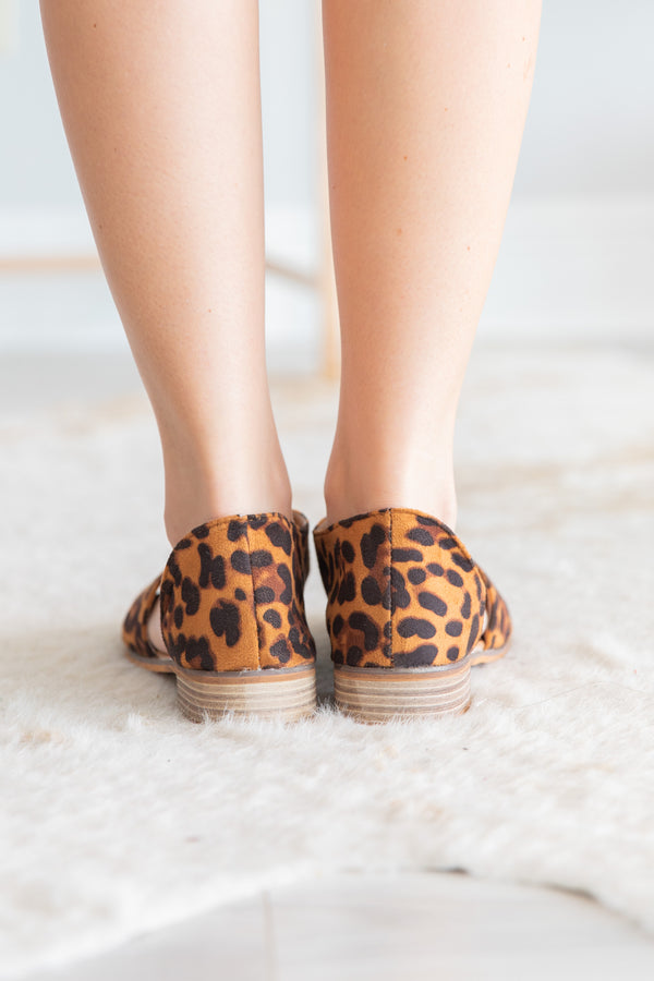flats, shoes, leopard shoes, leopard flats, leopard print shoes, brown flats, fall flats, brown leopard print flats