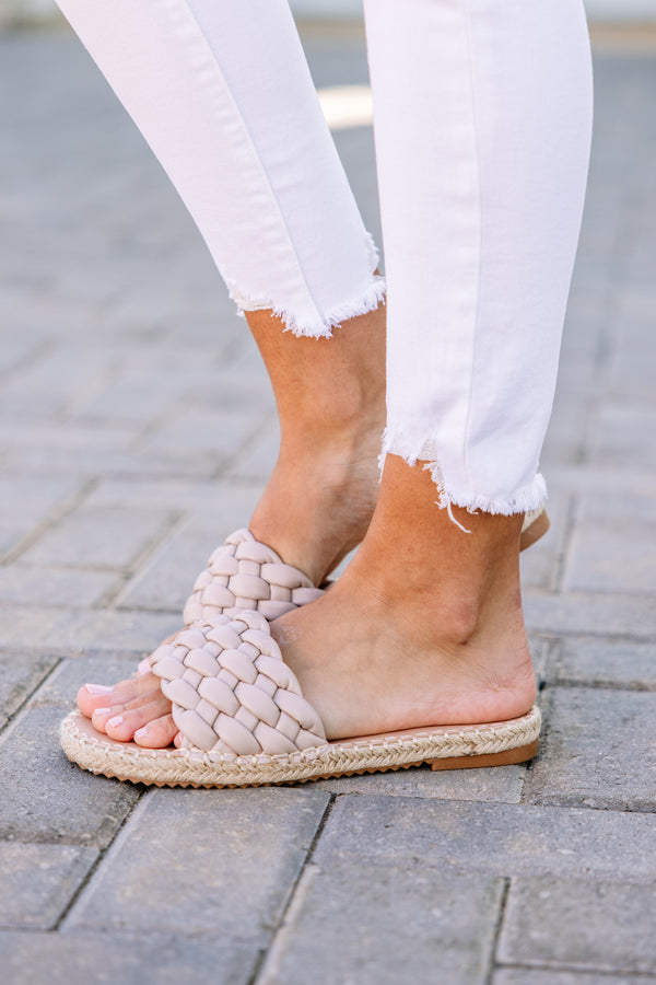 Bubbly Personality Taupe Brown Sandals