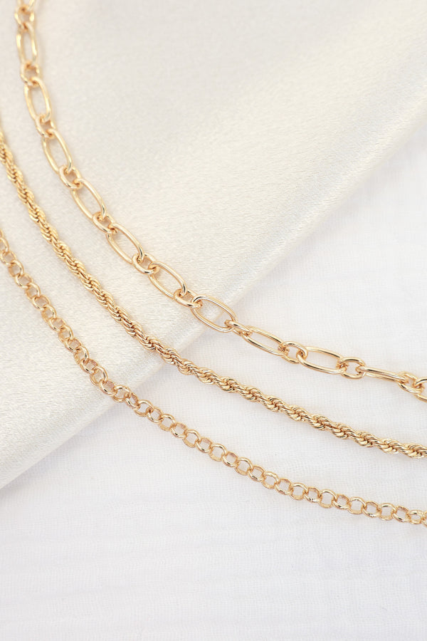 Get A Move On Gold Chain Layered Necklace