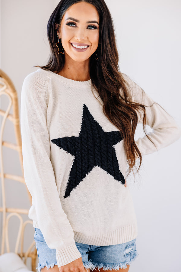 star print sweater