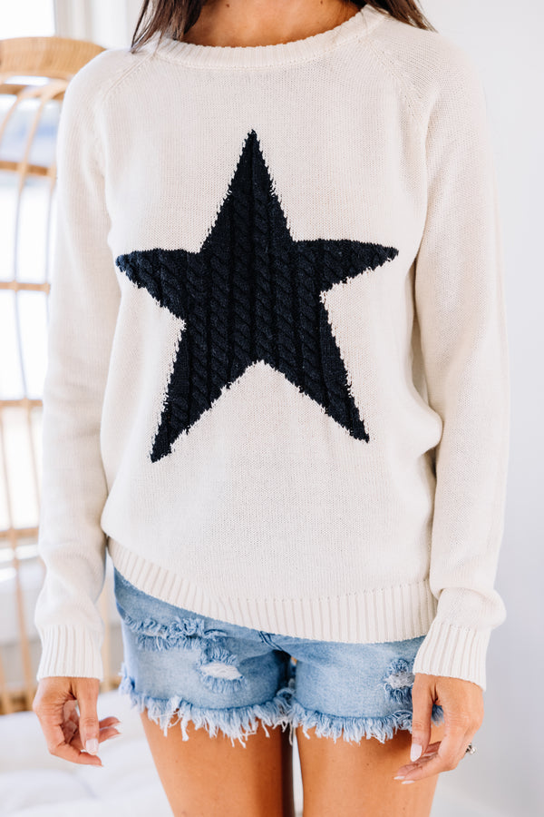 star print sweater