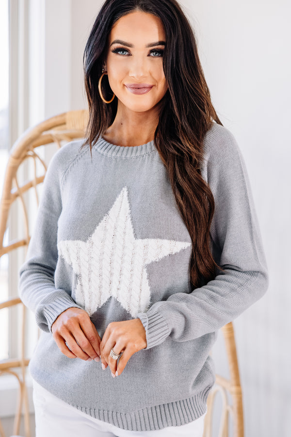 star print sweater