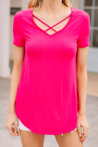 pink strappy top