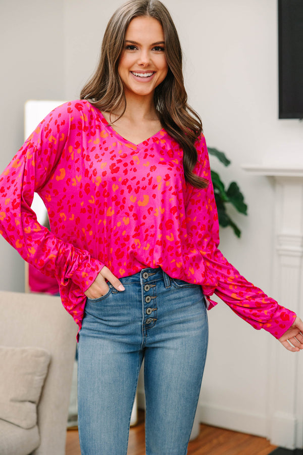 So Involved Pink Leopard Top – Shop the Mint