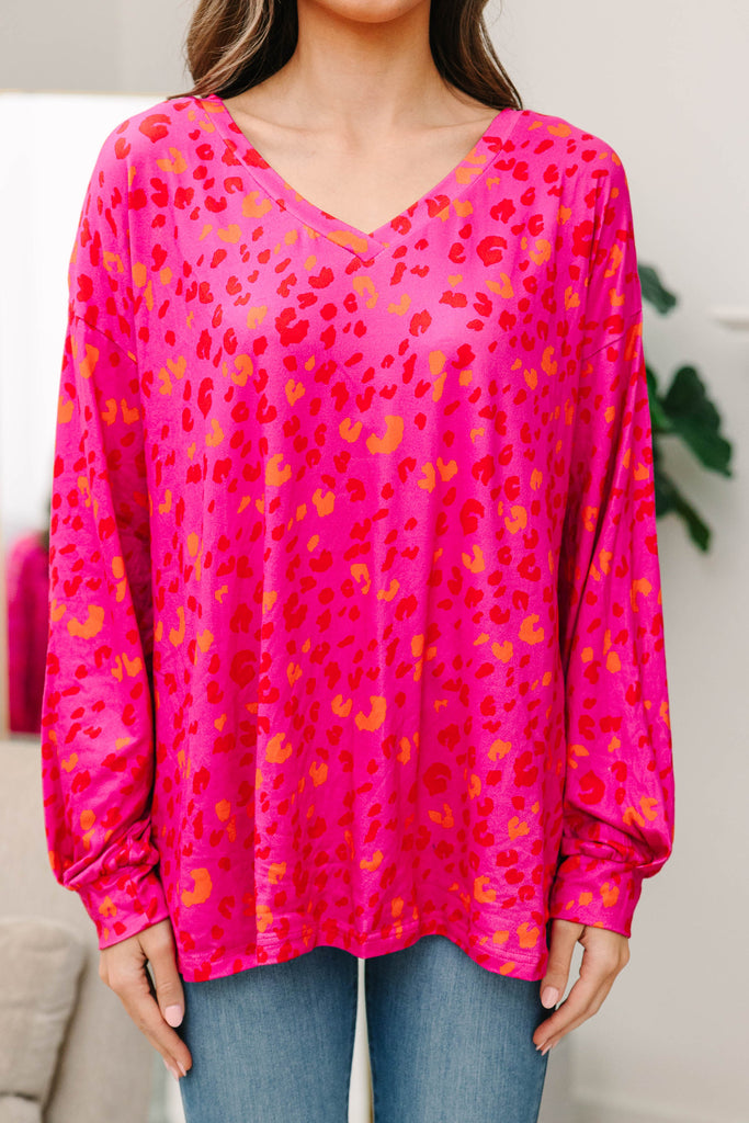 Involved Pink So Involved Pink Leopard Top – Shop the Mint