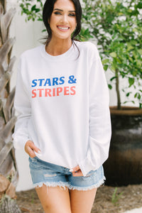 patriotic graphic sweatshirt