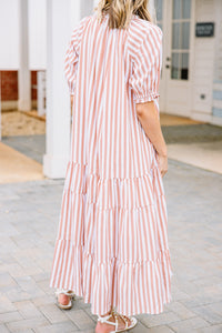 striped midi dress