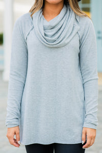 cowl neck solid sweater